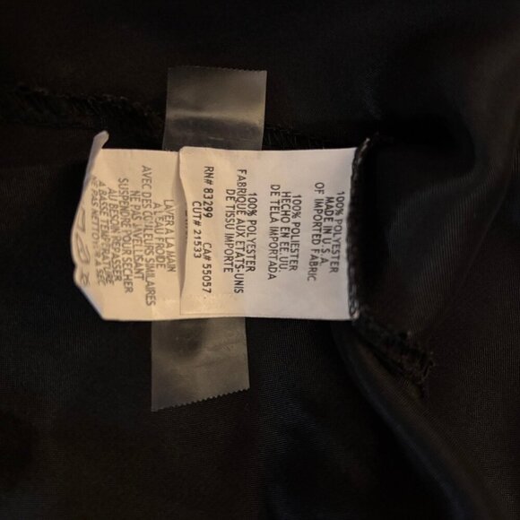 VTG Bebe Women Slip Dress Size XS Black Spaghetti Strap Cowl Neck Y2K Whimsigoth - Picture 10 of 13